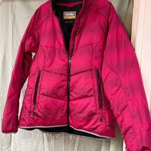 Cabela's Women's Fuchsia Puffer Jacket Primaloft insulated